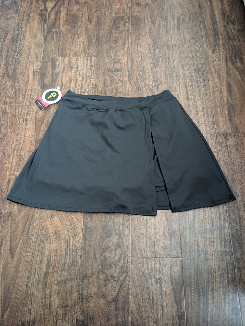 Yoga Democracy XXL Black Women’s A-Line Skort with Front Slit Plus Size